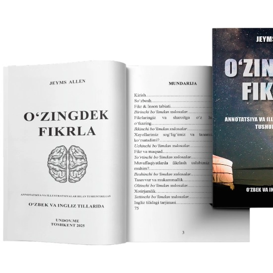 Jeyms Allen: O'zingdek fikrla O'zbekistonda
