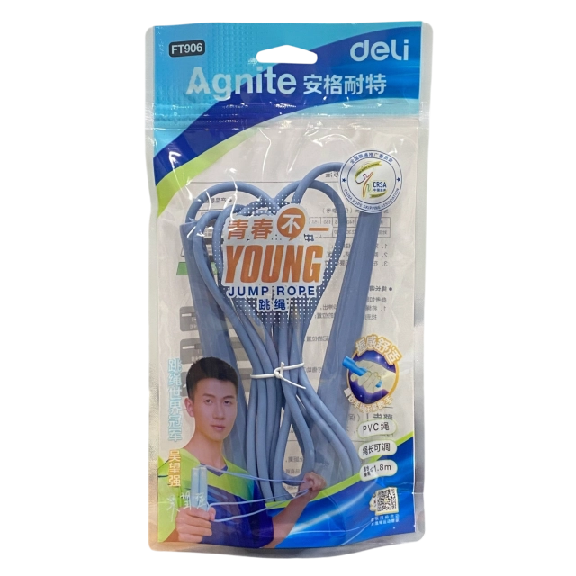 Agnite Deli FT906 2,8 m sakrash arqoni, Blue sotib olish