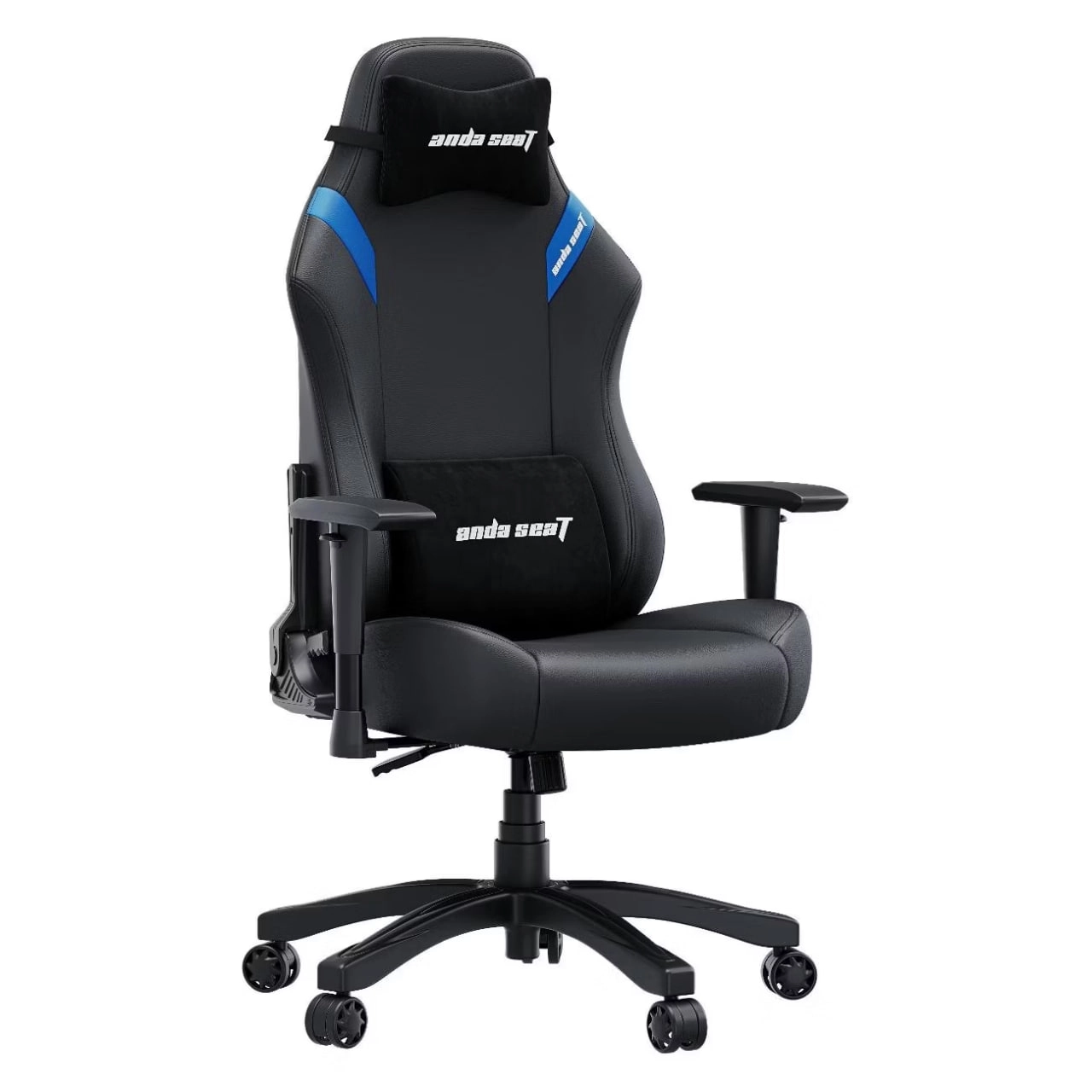 Игровое кресло Anda Seat Luna Size L Black-Blue PVC недорого