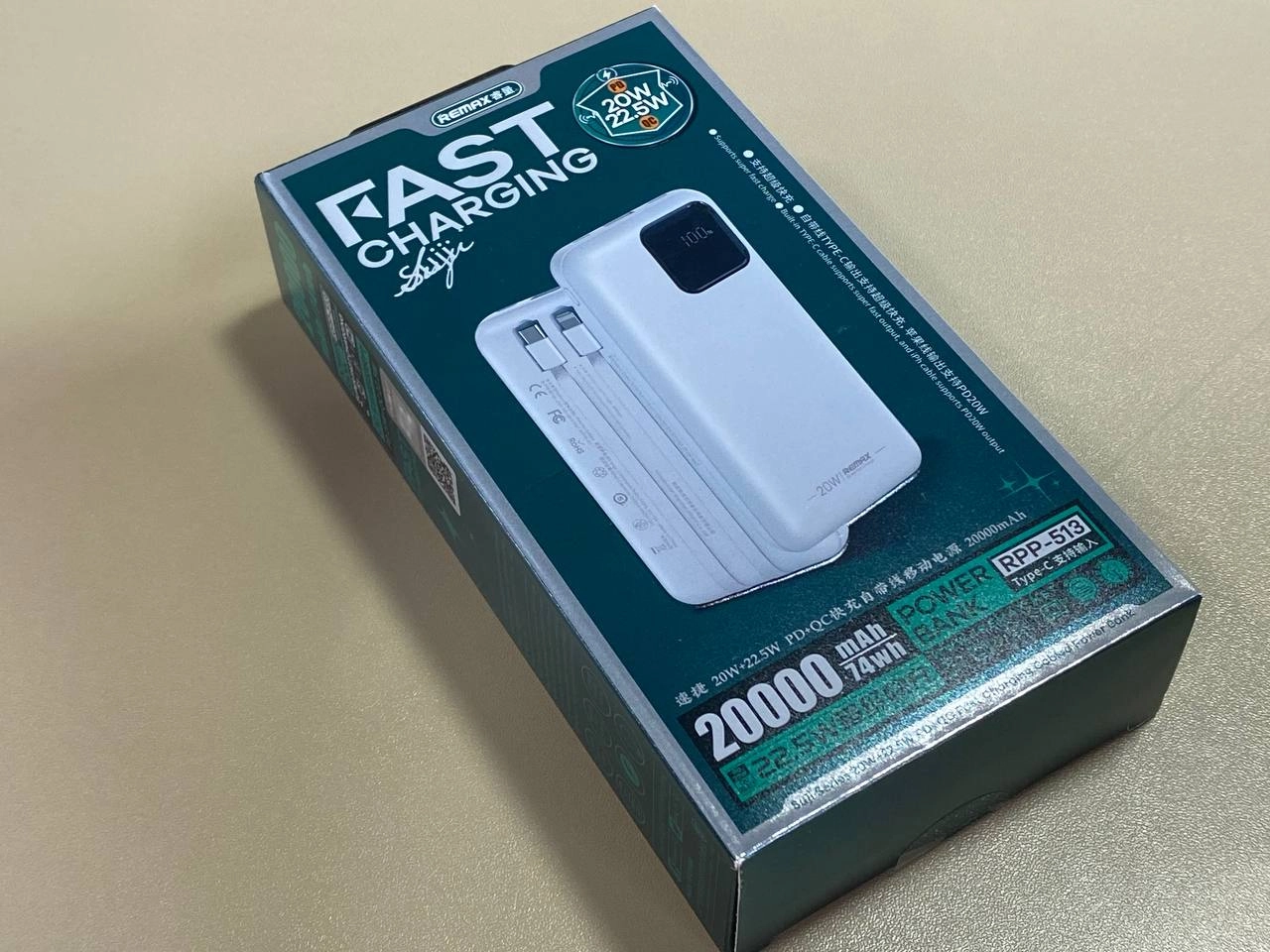 Remax RPP 513 20000mAh power banki O'zbekistonda