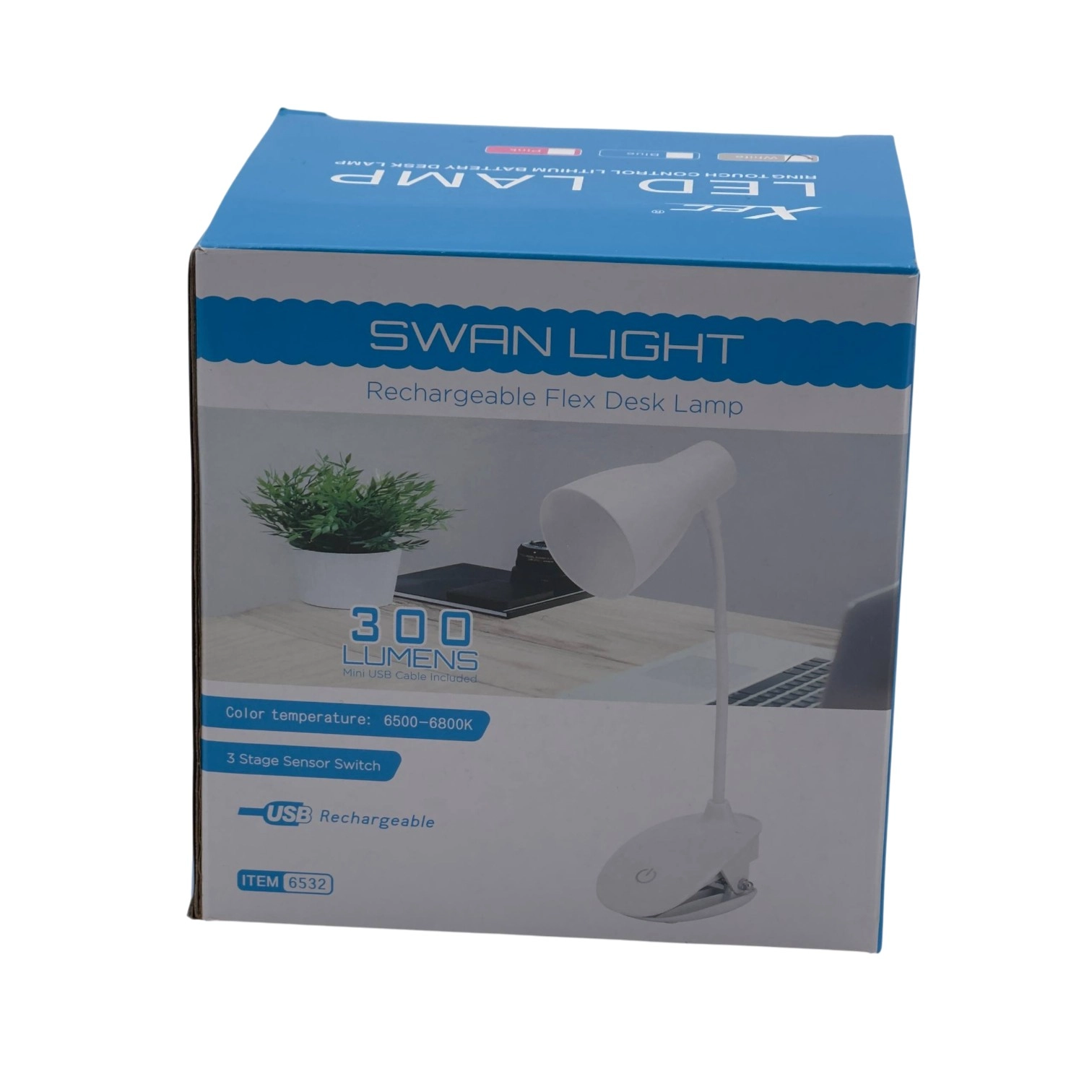 Swan Light oq stol lampasi 6522 onlayn
