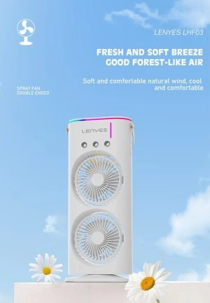 LENYES Cooling Fan LHF03 portativ ventilyatori O'zbekistonda