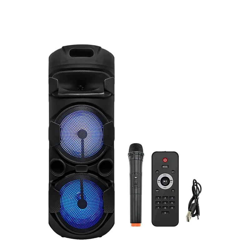 Sing-e ZQS8220 qora portativ kolonkasi + mikrofon sotib olish