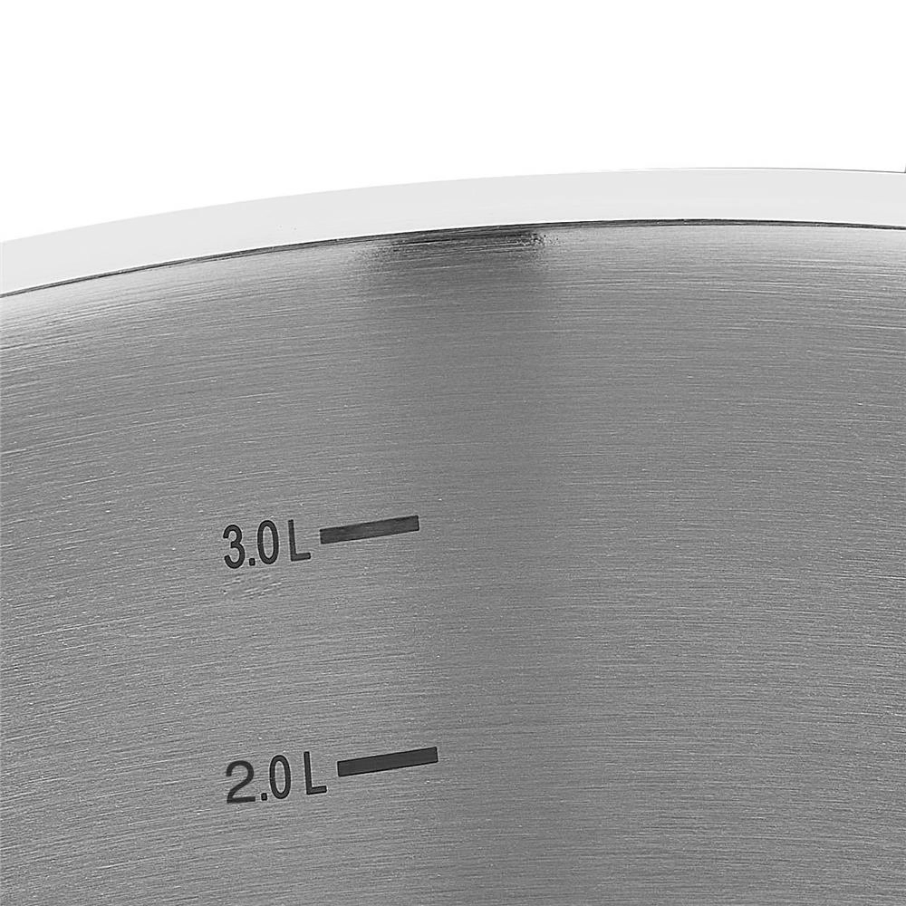 Korkmaz Proline 24 sm 6.2 l zanglamaydigan po‘lat, ko‘p qatlamli kapsulali taglik, kostryulkasi (A1162) , Silver bo'lib to'lash