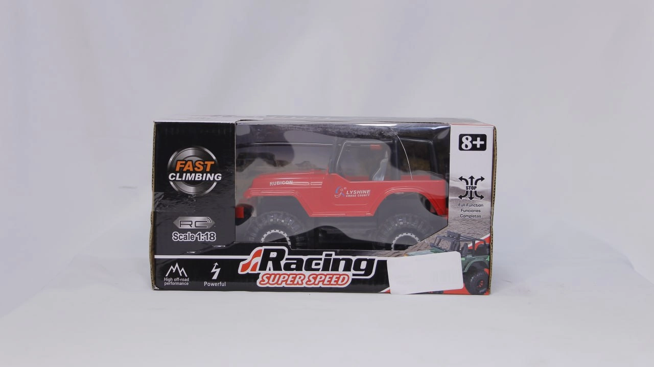 JEEP Rubicon yo'ltanlamas qizil o'yinchoq mashinasi O'zbekistonda