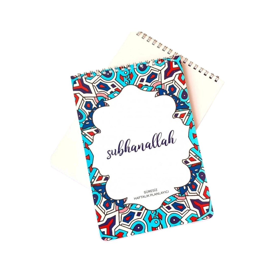 Hobbi Tasarım “Subhanalloh” 52 haftalik spiralli planer (A5, 52 bet) sotib olish