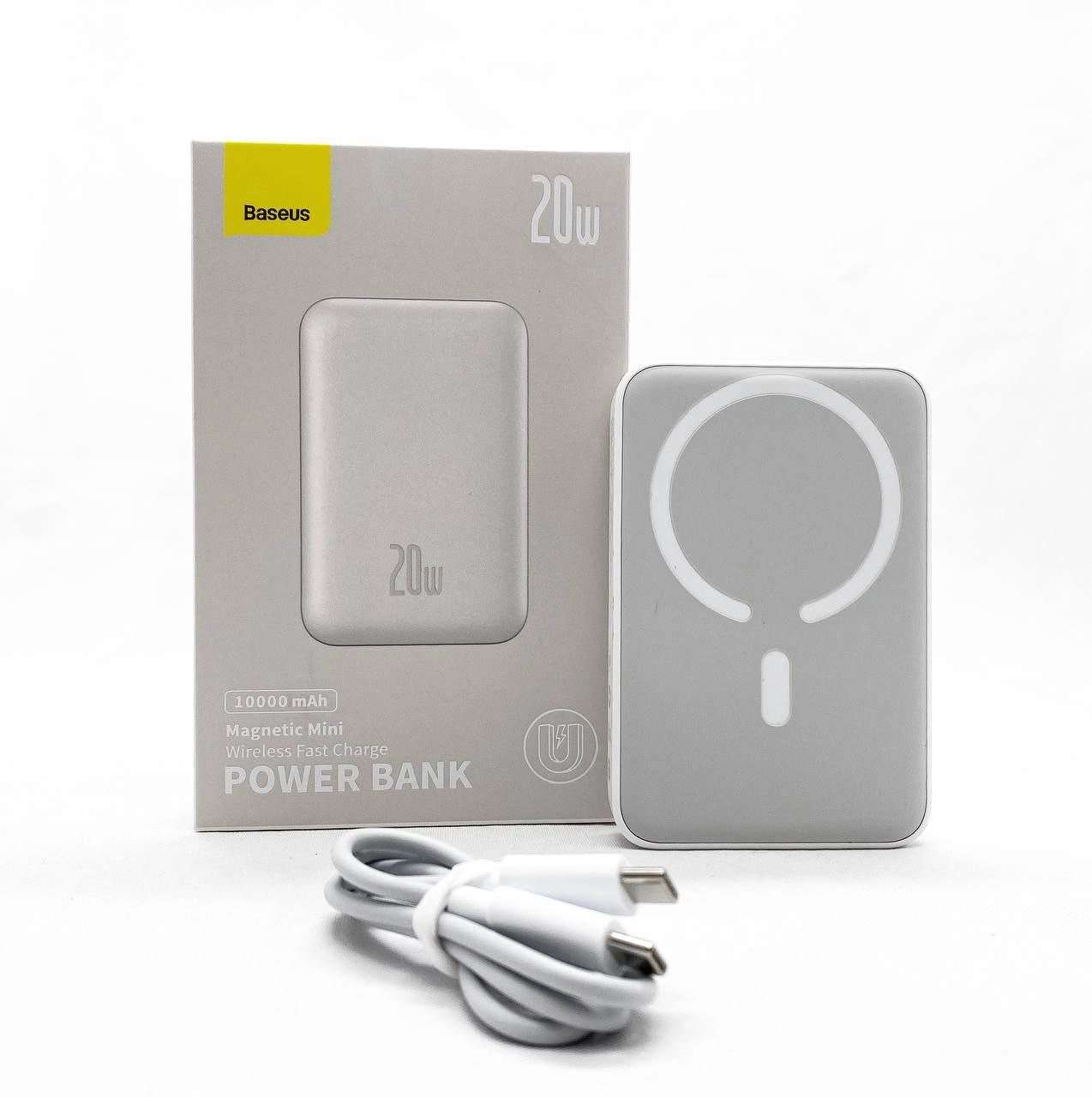Baseus Mini PPCXM10 Powerbank 10000 mAh 20W tashqi akkumulyatori (White) O'zbekistonda