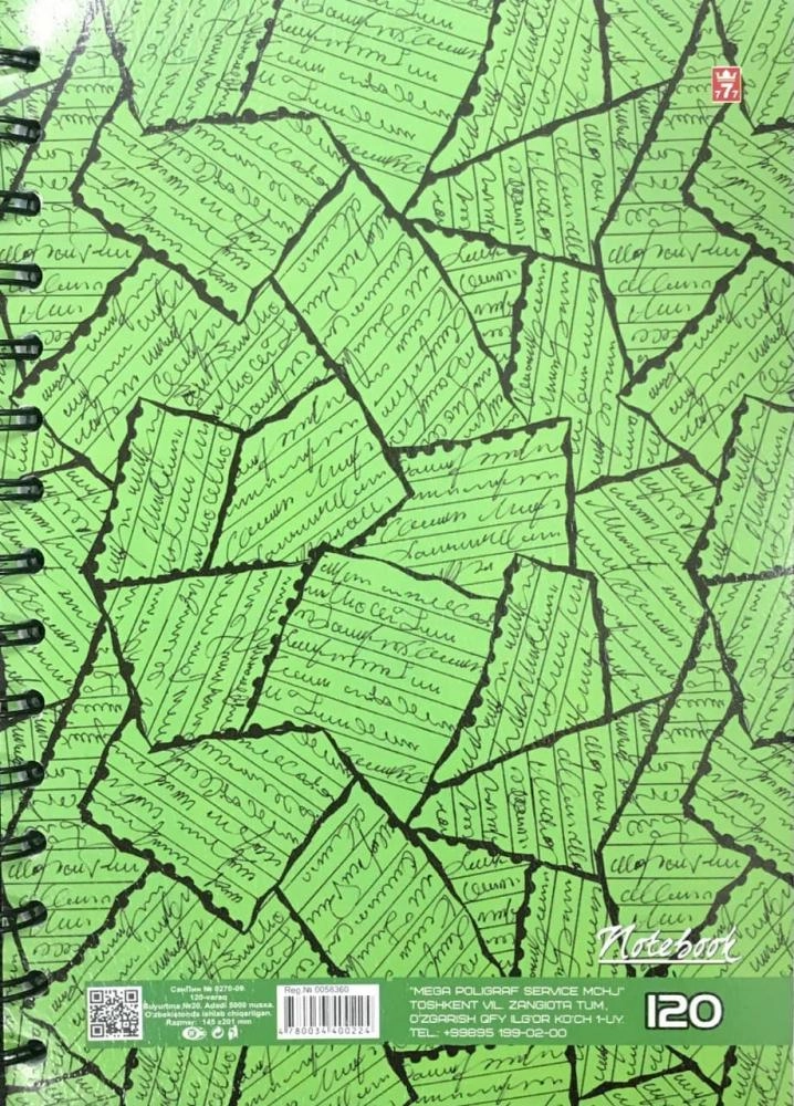 Notebook - Daftar 120 varaq sotib olish