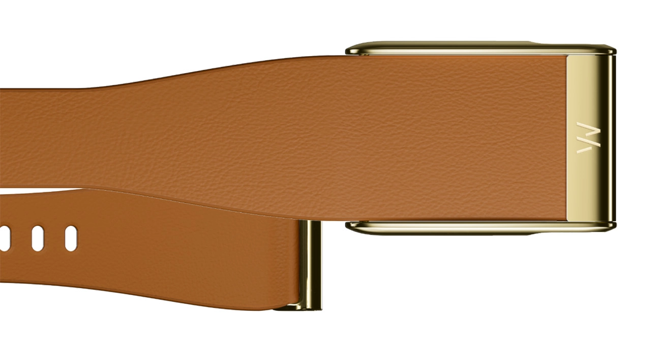 Whoop 5.0 (ONE, PEAK) LeatherLuxe Band (Camel/Gold) charm bilaguzuk tasmasi (Original) arzon
