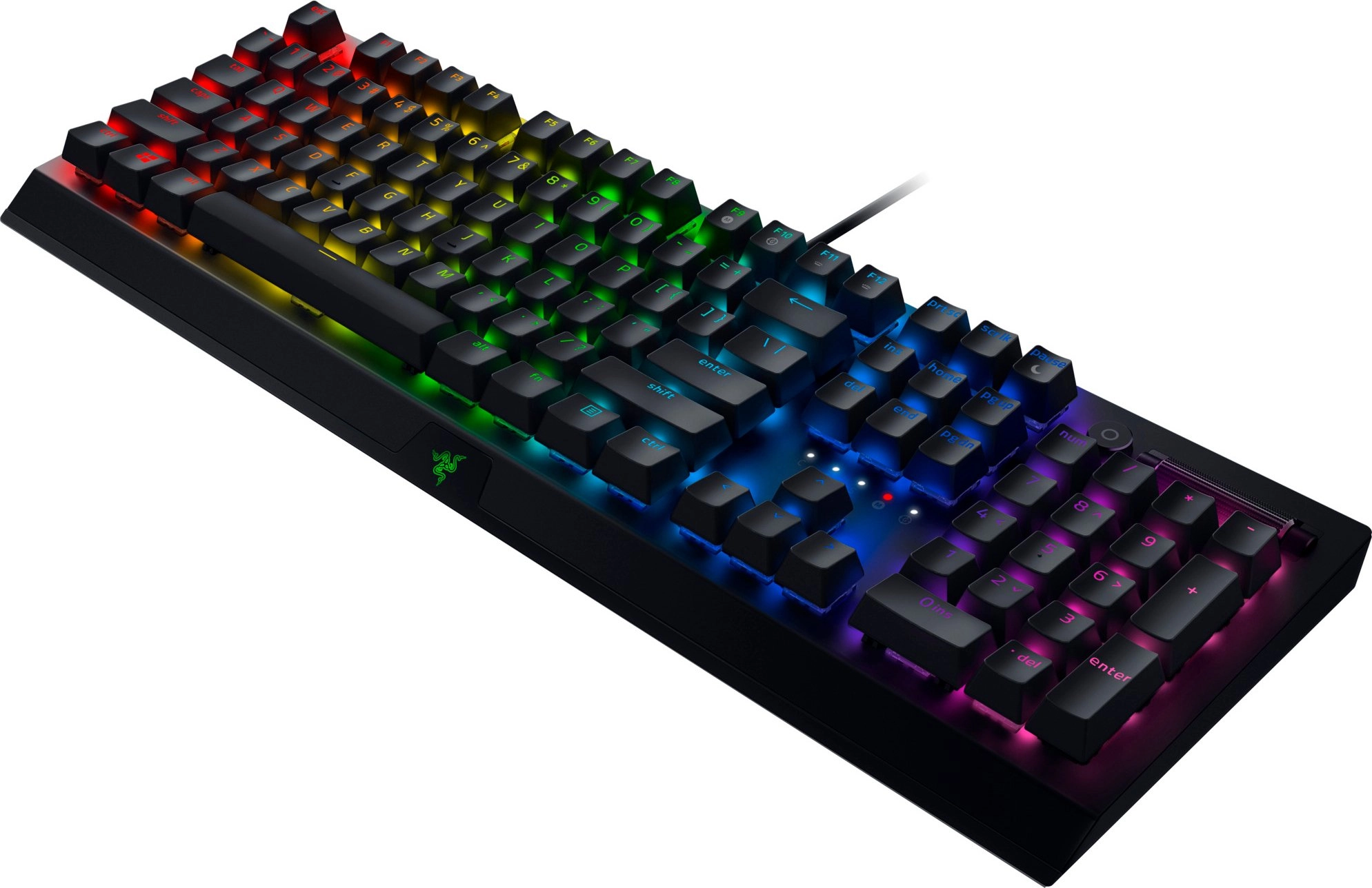 Razer BlackWidow V3 Razer Yellow Switch USB Black Klaviaturasi rasm bilan