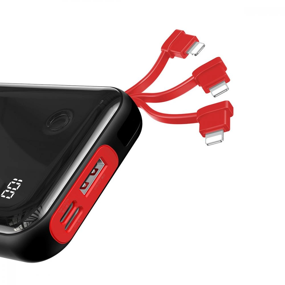 Baseus Mini S Digital Display 15W 10000mAh (With iP cable) tashqi akkumulyatori O'zbekistonda