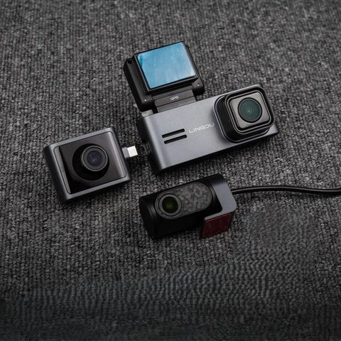 LINGDU Dash Cam C34 3 Channels 4K videoregistratori , Black bo'lib to'lash