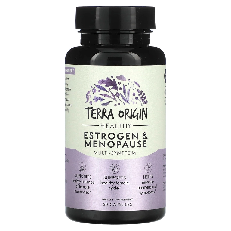 Terra Origin, Sog‘lom estrogen va menopauza, 60 kapsula (00777) sotib olish