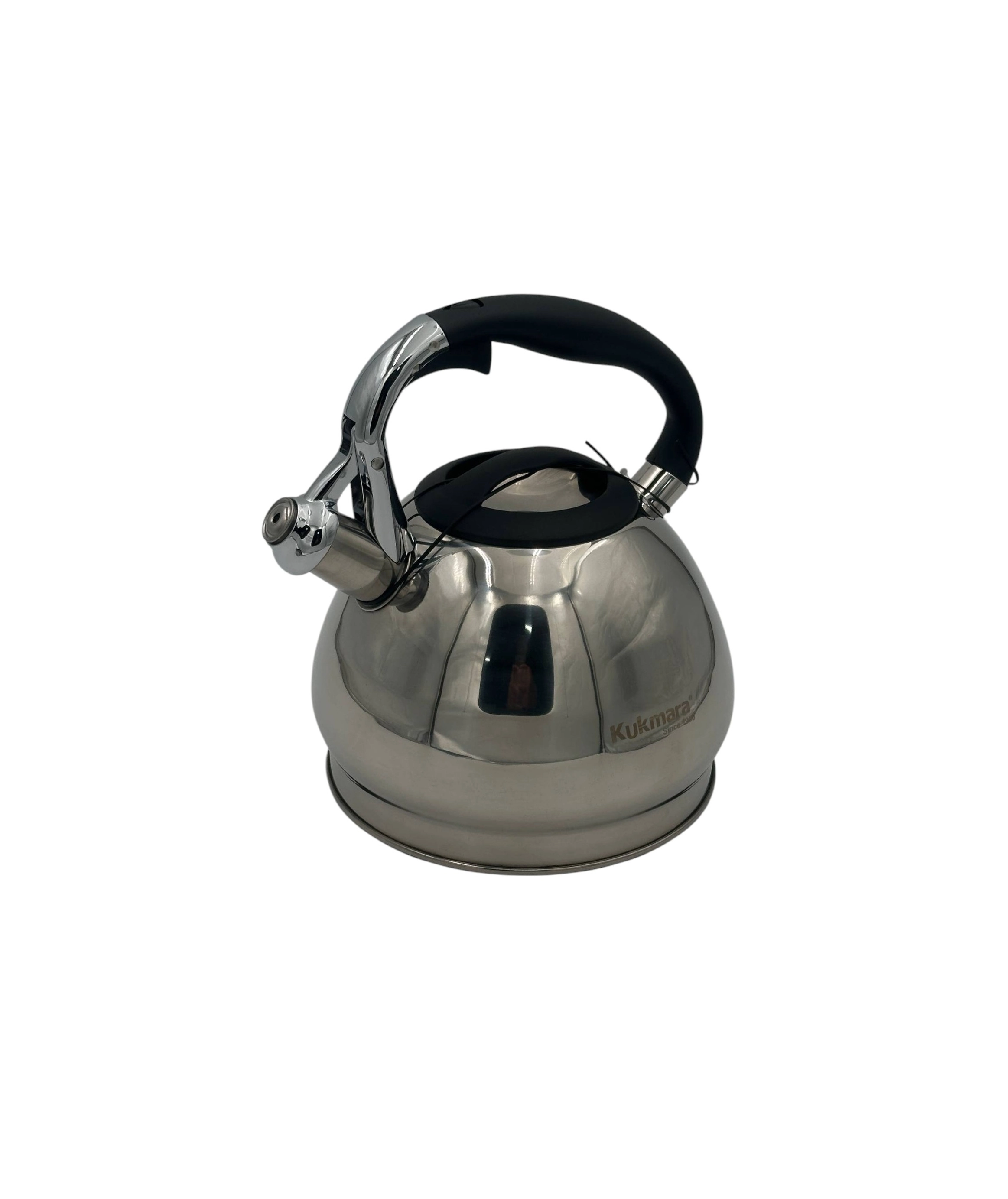 Kukmara zanglamaydigan po‘latdan yasalgan, hushtakli choynak, 3 l AISI-304 onlayn