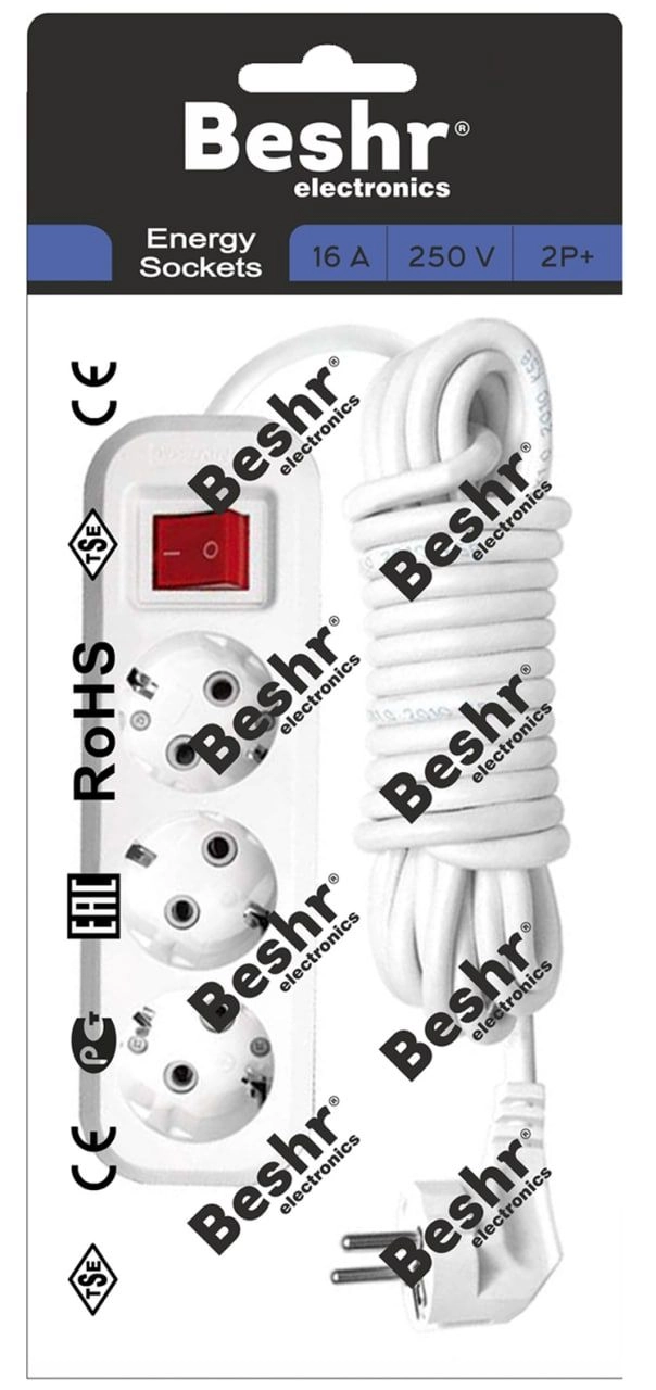 Beshr NINEBOT 3x5m oqrangli Uzatma kabeli sotib olish