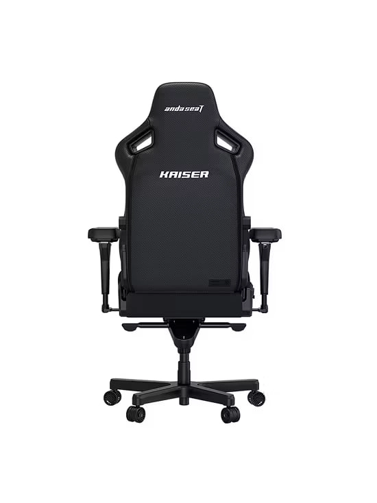 Anda Seat Kaiser 4 Size L Black fabric o‘yin kreslosi bo'lib to'lash