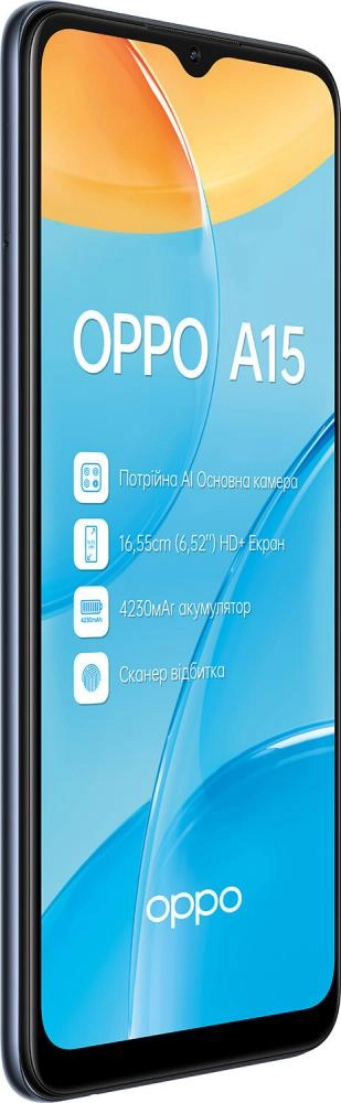 OPPO A15 2/32GB Black smartfoni O'zbekistonda