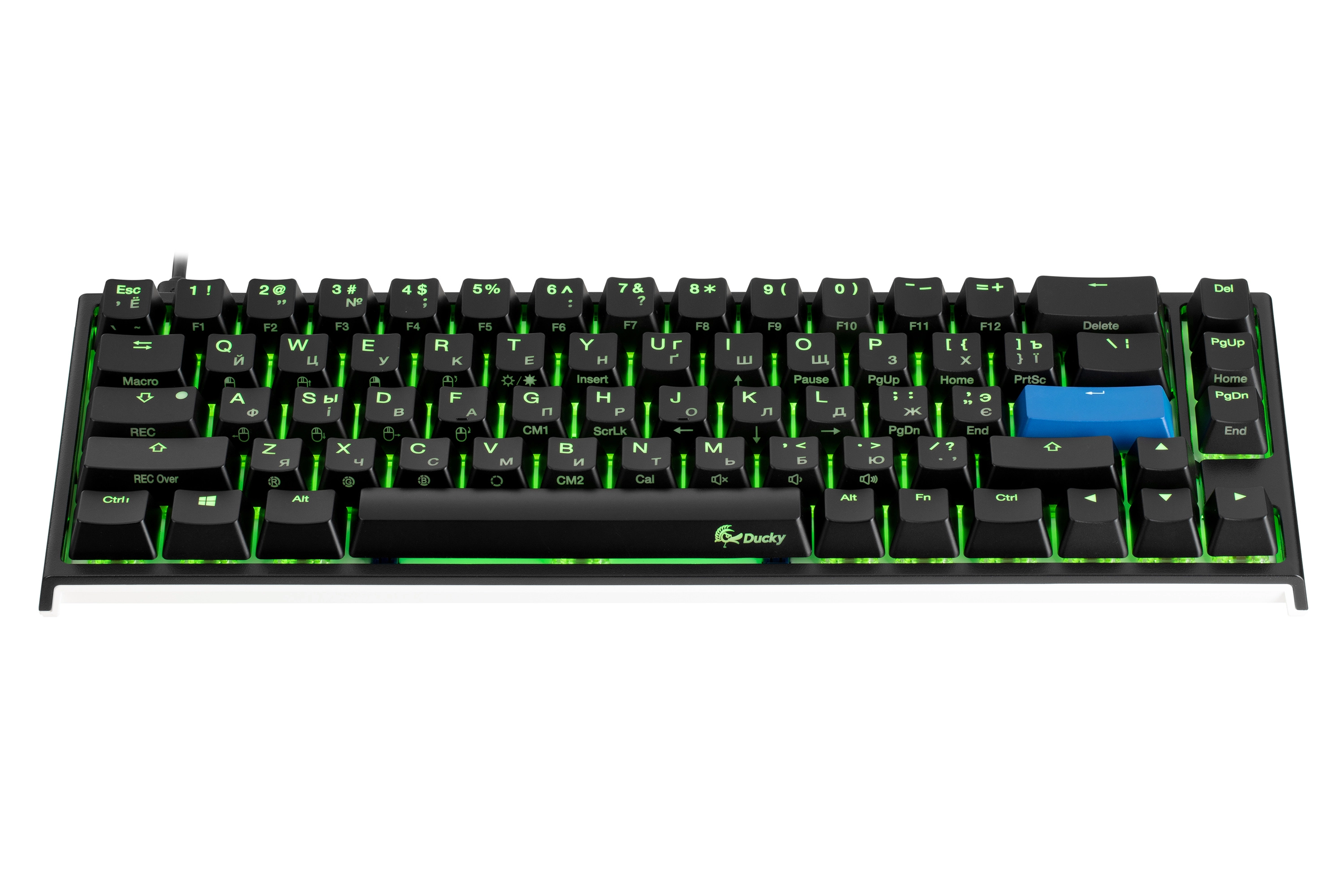 Ducky One 2 SF RGB LED Cherry Silent Red UA/RU Black-White klaviaturasi narxi