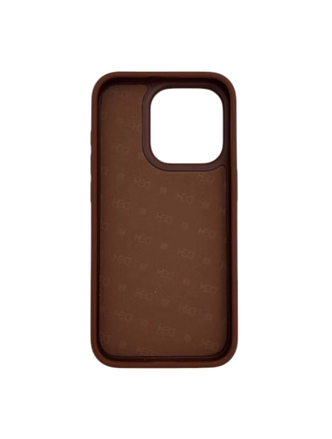 Чехол HDD Leather Pillows HBC-019 для iPhone 15 Pro коричневый недорого