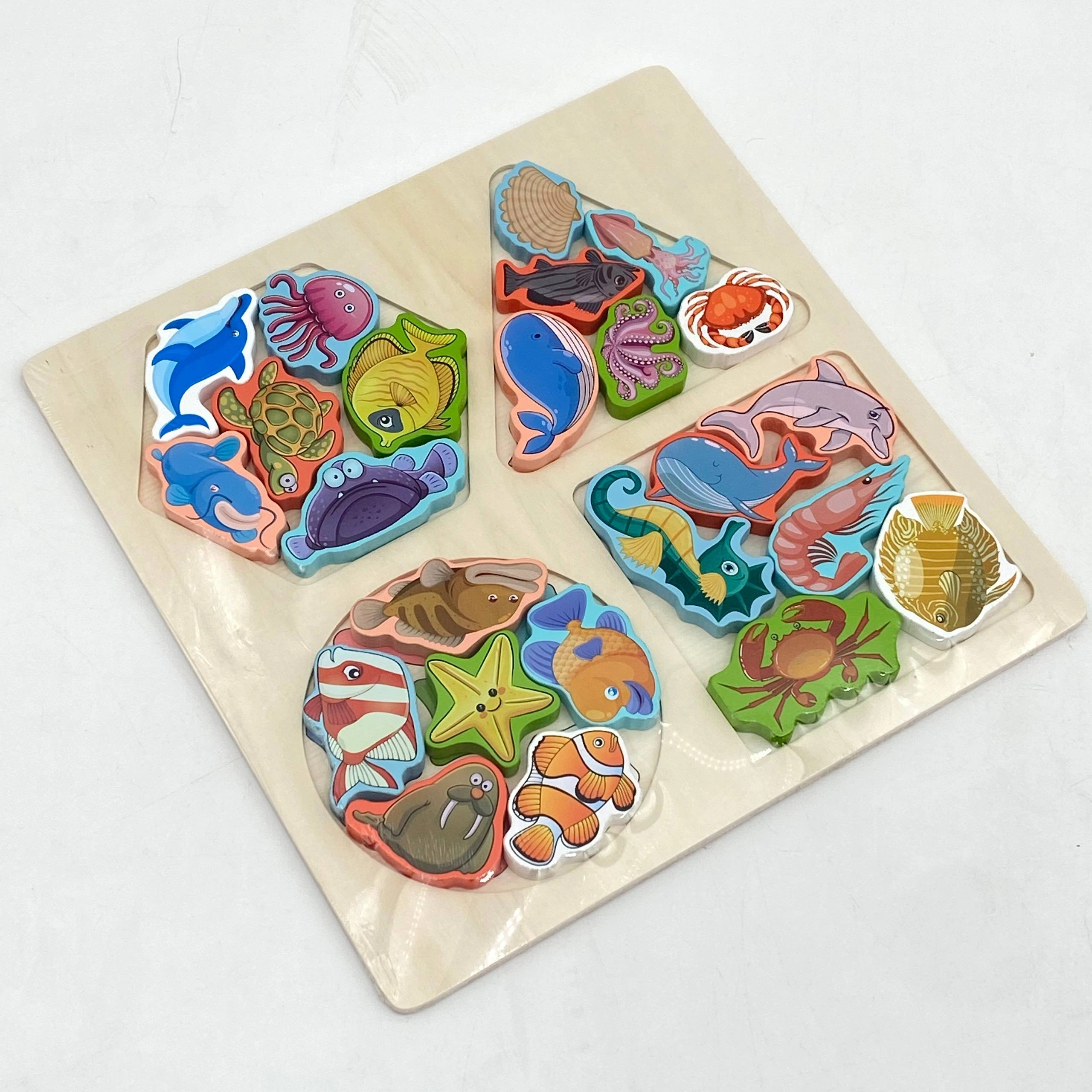 Taxta pazl: Baliqlar sotib olish