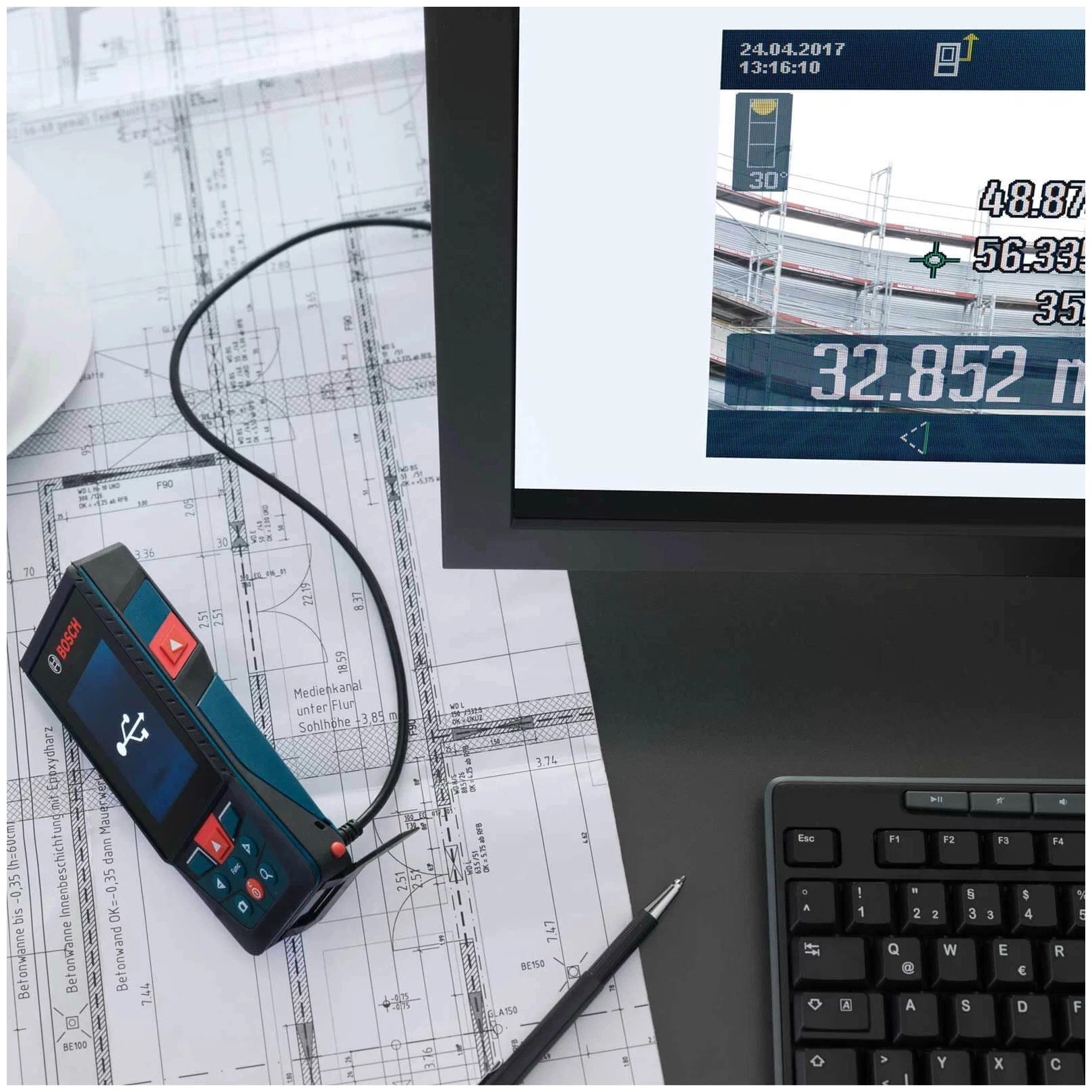 Лазерный дальномер BOSCH GLM 120 C в Узбекистане