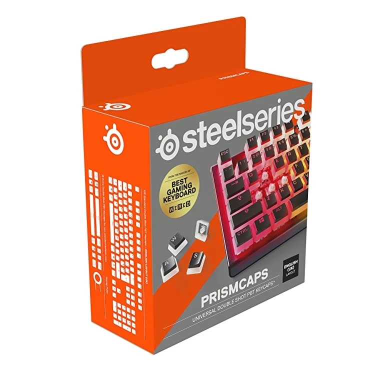 Комплект кейкапов SteelSeries Prism CAPS Black US Universal Double Shot PBT Keycaps купить