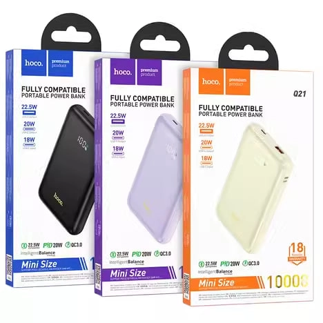 Портативный аккумулятор Hoco Q21 10000mAh фиолетовый недорого