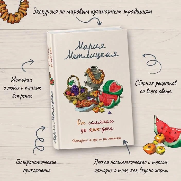 Мария Метлицкая: От солянки до хот-дога. Истории о еде и не только sotib olish