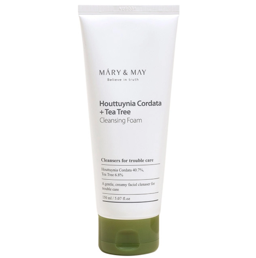 Очищающая пенка для чувствительной кожи Mary&May Houttuynia Cordata + Tea Tree Cleansing Foam недорого