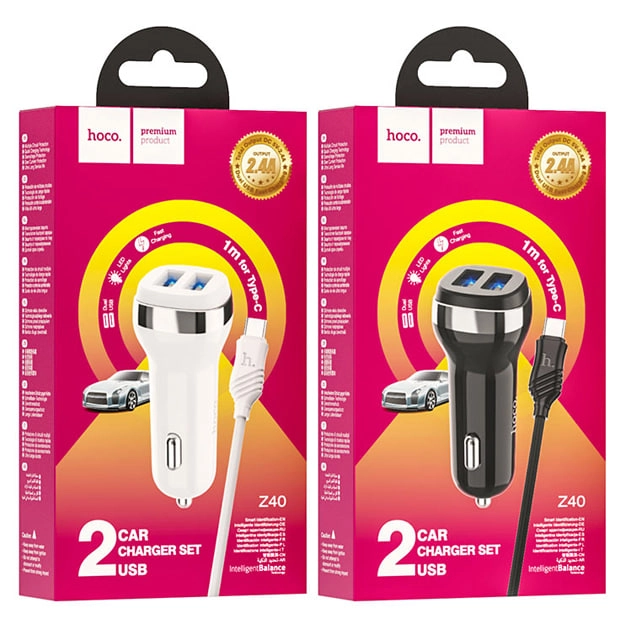 Hoco Z40 avtomobilda smartfon quvvatlagichi sotib olish