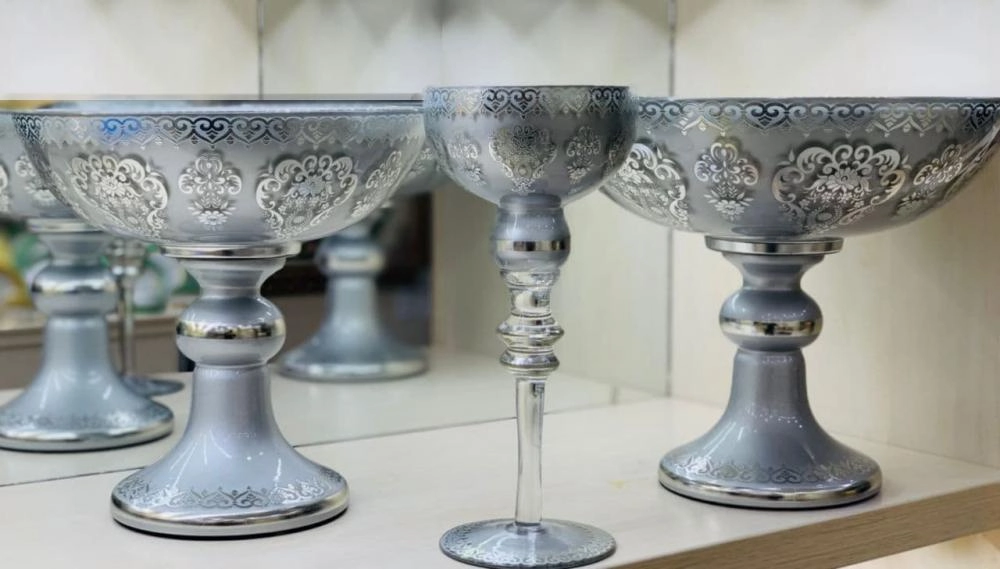 Набор фруктовниц и конфетниц от KIBELE 12 предметов (реплика) green, gold,beige, gray недорого