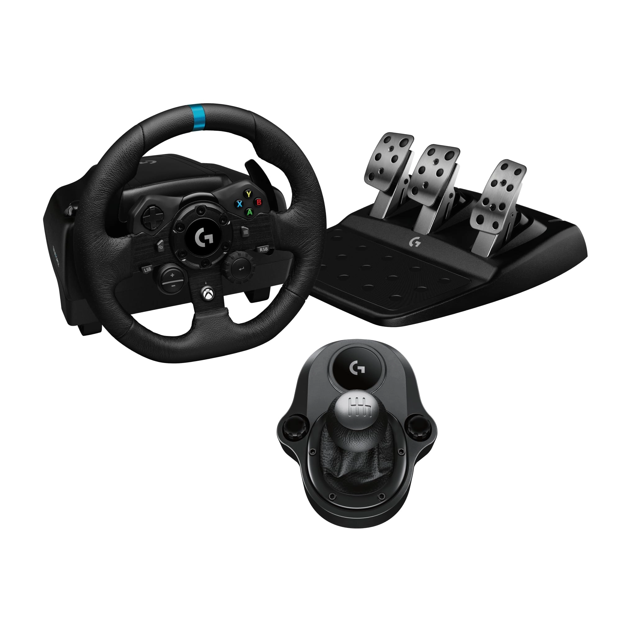 Poyga ruli PS5, PS4 va PC uchun Logitech G923 TrueForce va shifter sotib olish