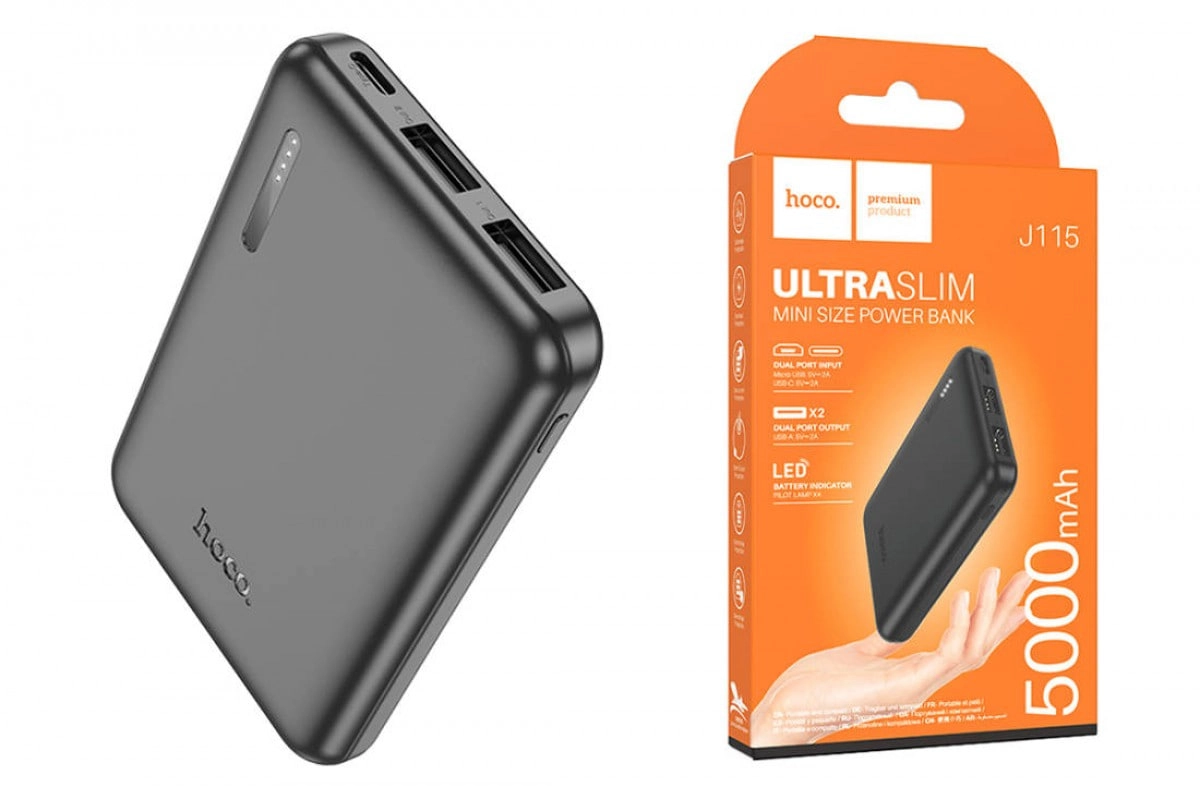 HOCO J115 5000 mAh tashqi akkumulyatori arzon