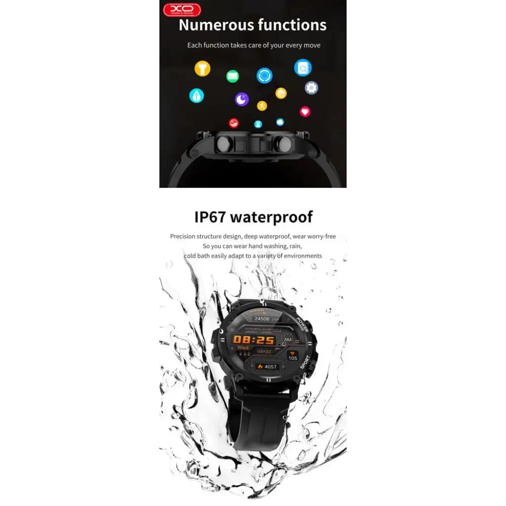 Черный cмарт часы Smart Watch XO H32 онлайн