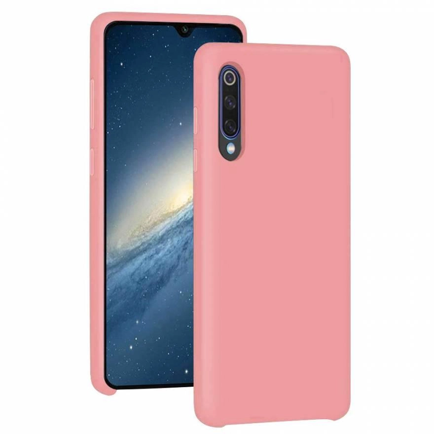Чехол Silicone cover для Xiaomi Mi9 SE, розовый купить