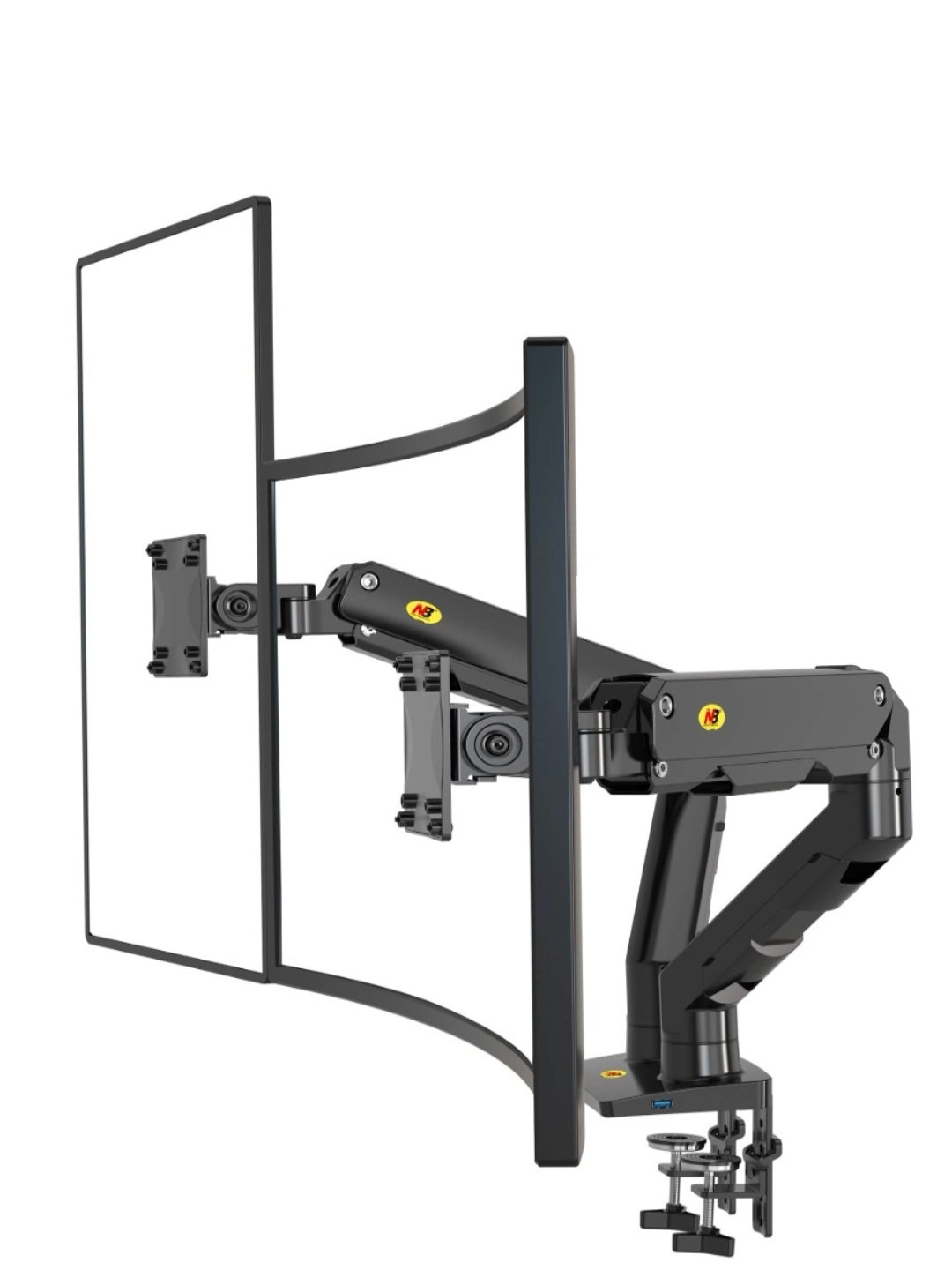 NB G65 stol usti monitor kronshteyni (27″ – 34″) , Black arzon