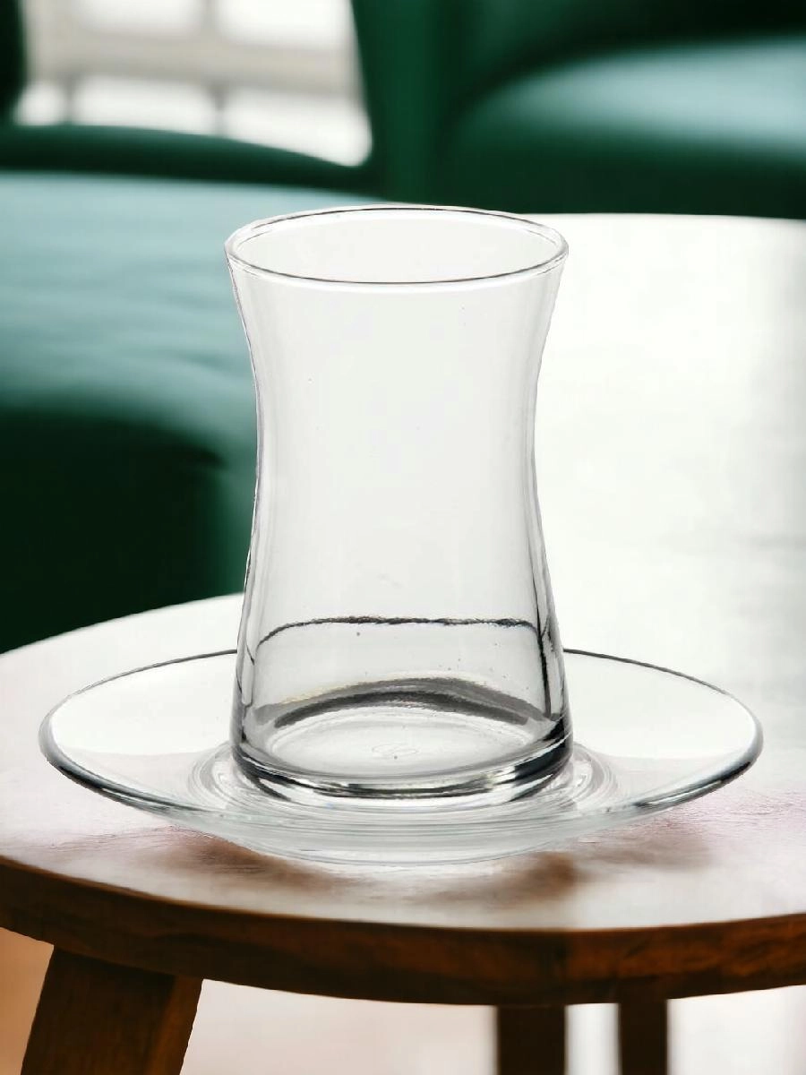 PASABAHCE HEYBELI 95483, 160 ml chashka va likopcha, 6 dona sotib olish