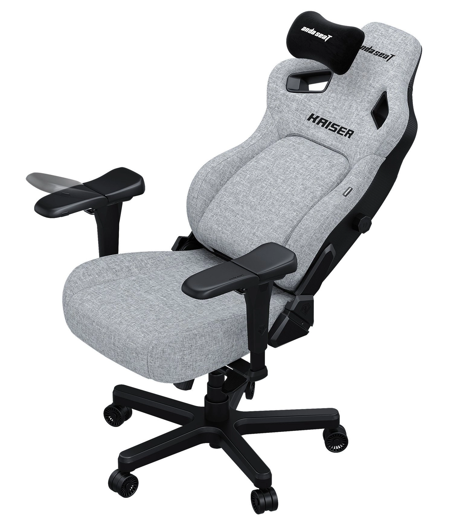 Anda Seat Kaiser 4 Size XL Grey Linen Fabric o‘yin kreslosi arzon