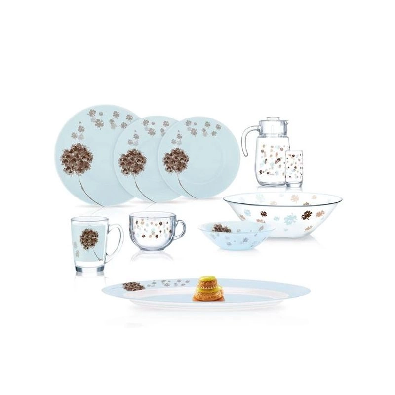 Luminarc Stella Blue stol servizi, 46 ta buyum, 6 odam uchun arzon