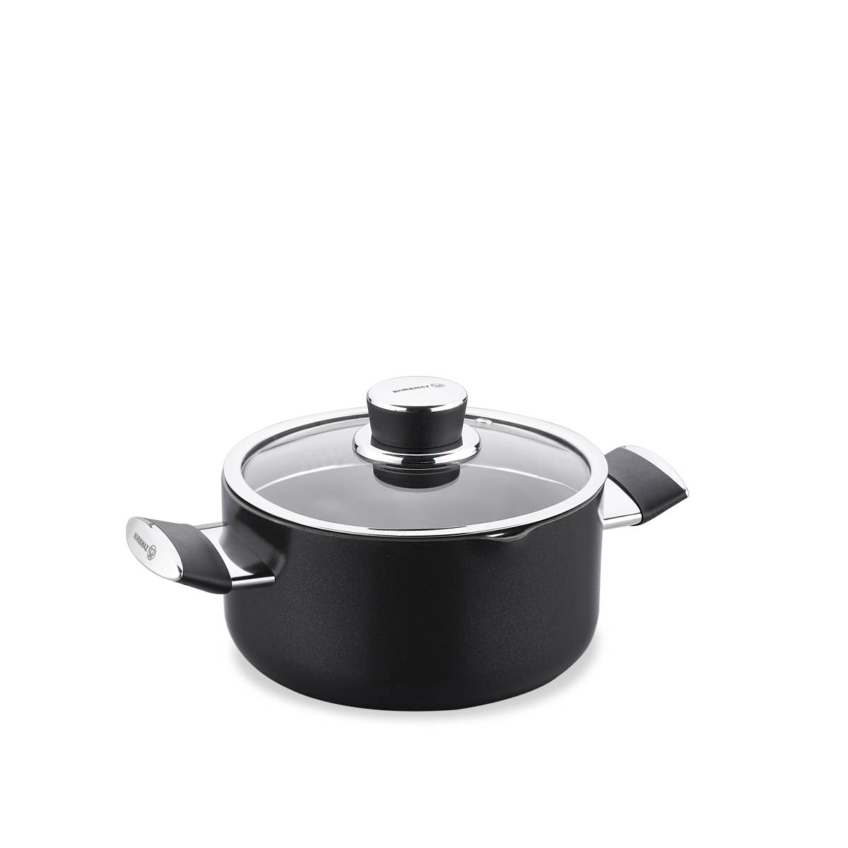 KORKMAZ LENA kastryulya shisha qopqog‘i bilan, 26×13 sm (A3883) arzon