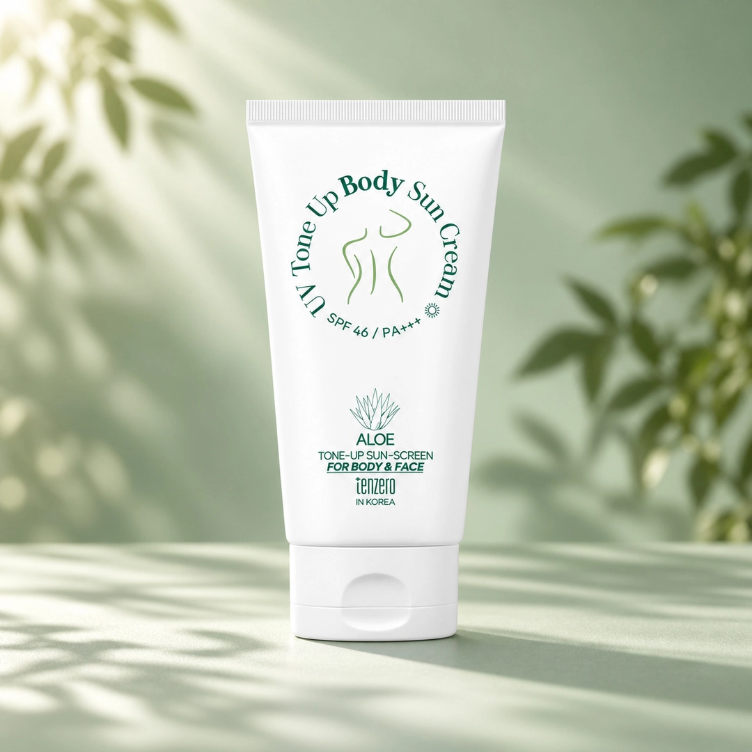 TENZERO UV Tone Up Body Sun Cream — тонирующий крем для тела с алоэ, SPF46 PA+++, 150 г O'zbekistonda