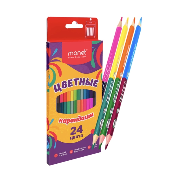 Rangli ikki tomonlama qalamlar Monet 2TN001 sotib olish
