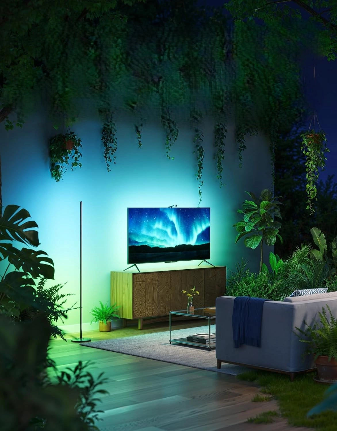 Govee H8076 Floor Lamp Lite aqlli torcher, 1000 lm , Black O'zbekistonda