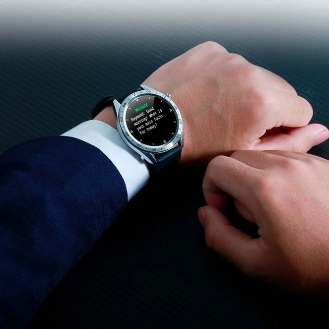 2E Motion GT 46 mm smart-soati, Black-Silver O'zbekistonda