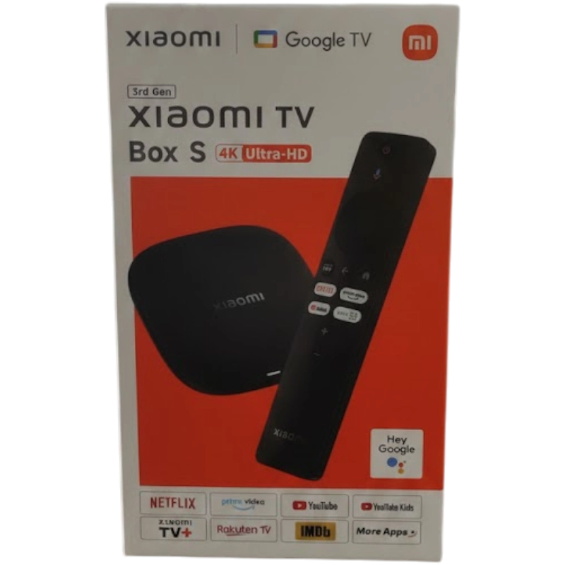 Смарт ТВ приставка Xiaomi MI Box TV S 4K Ultra-HD 3rd generation (Google TV), MDZ-32-AA. Оригинал. недорого