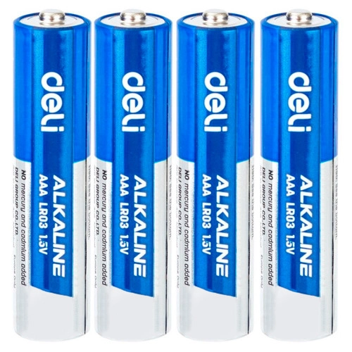 Deli AAA LR03 1.5V batareyalari, 4 dona, 18507 sotib olish