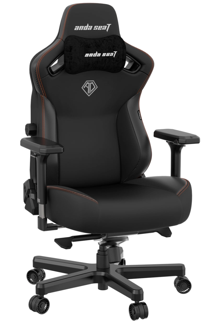 Anda Seat Kaiser 3 Size L Black PVC o‘yin kreslosi arzon