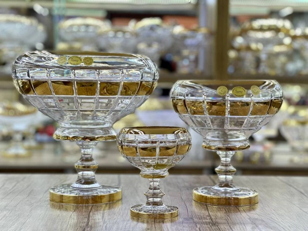 Набор фруктовниц из хрусталя TOMY (12 предметов) недорого