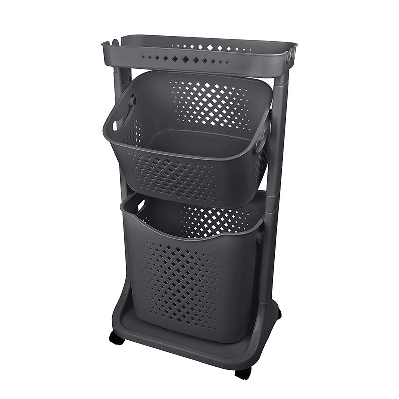 Kat Kat Basket Organizer No:2 Anthracite narsalar uchun javon arzon