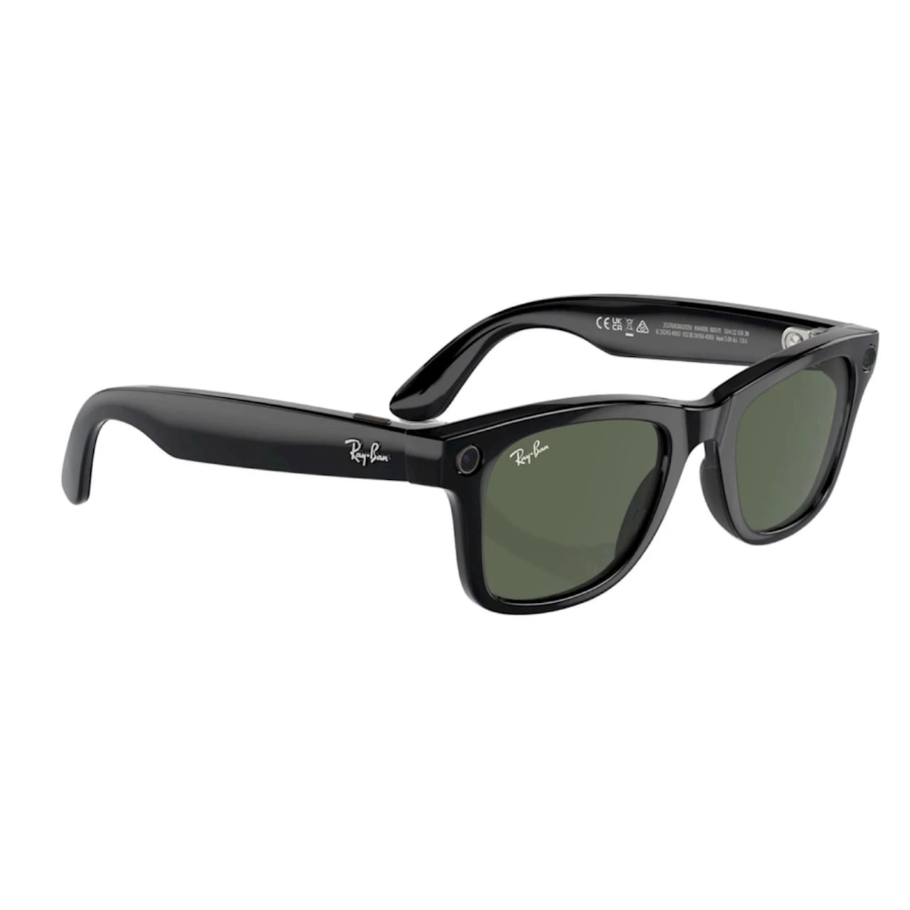 Ray-Ban Meta Wayfarer RW4012 (Gen 2) Shiny Black yashil linzali aqlli ko'zoynaklari onlayn